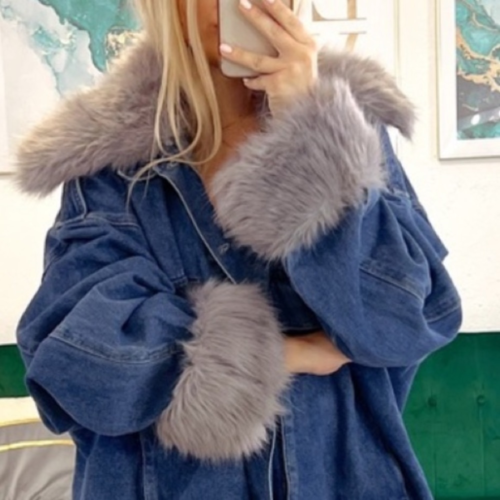 Luxé Faux Fur Collar, and Cuffs 3 PC Set
